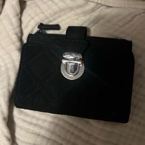 Elegant Black Quilted Women's Vera Bradley  wallet